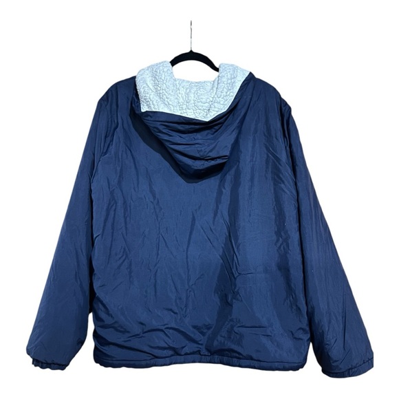 Victoria's Secret Pink Women Sherpa Lined Jacket Full Zip Hoodie SIZE M/L - Picture 3 of 8